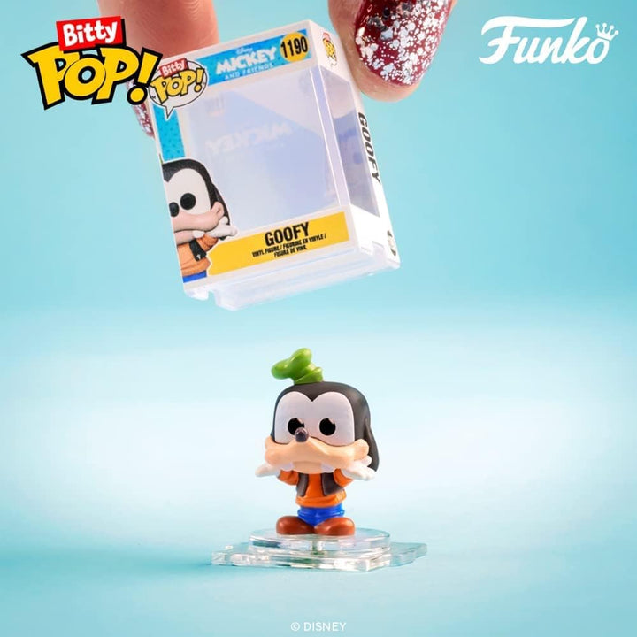 Funko Bitty POP! Disney - Mickey Mouse, Minnie Mouse (Pink Dress), Pluto, and Mystery Figure 4-Pack Vinyl Figures