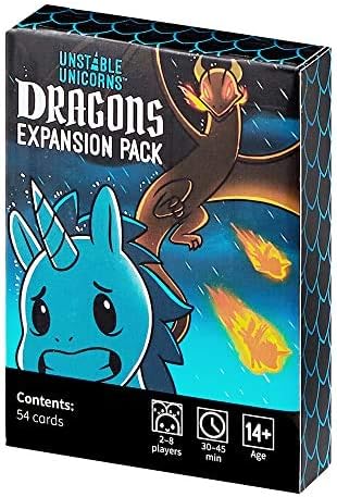 TeeTurtle | Unstable Unicorns Dragons Expansion Pack | Card Game | Ages 14+ | 2-