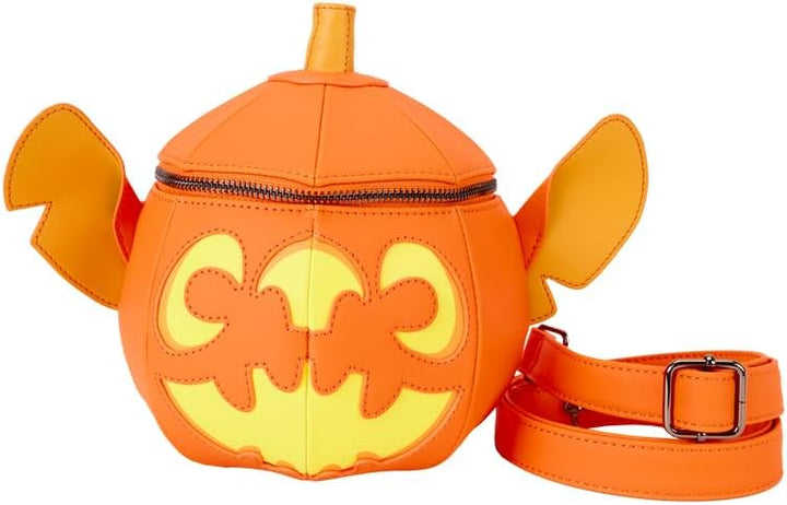 Loungefly Stitch Pumpkin Head Figural Glow Crossbody Bag (LF-WDTB3046)