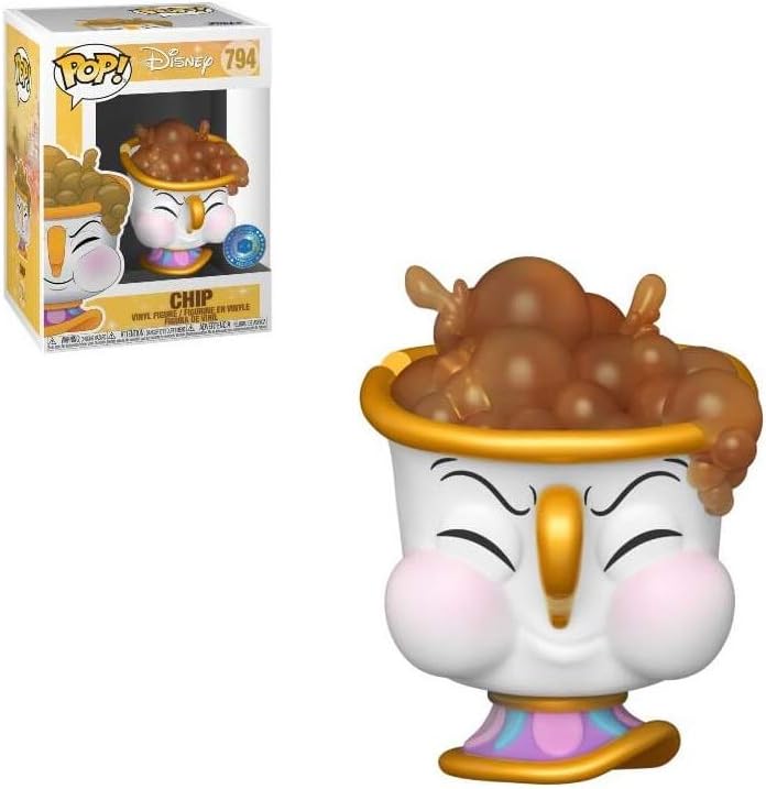 Funko Pop! Disney Beauty and The Beast - Chip With Bubbles Vinyl Figure (889698365130)