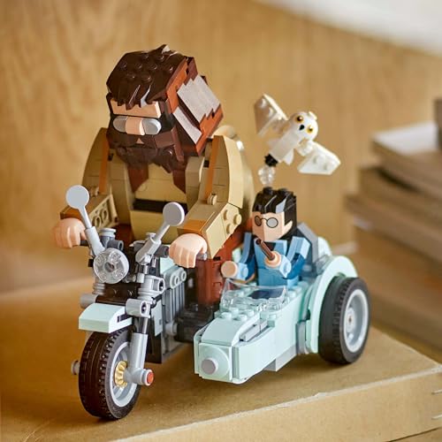 LEGO Harry Potter Hagrid & Harry’s Motorcycle Ride - Buildable Vehicle Playset for Ages 9+