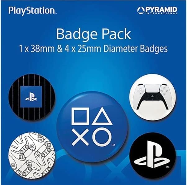 PlayStation (Everything to Play For) Badge Pack - PlayStation Systems Accessory (2023)