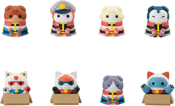 Mobile Suit Gundam Mega Cat Project trading figures Nyandam We are the Earth Federation Force Special Set 3 cm
