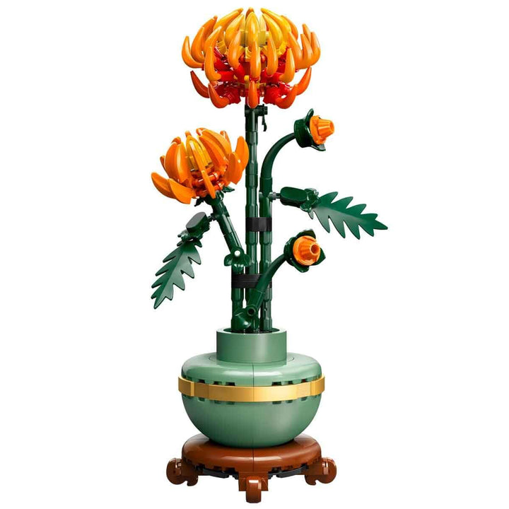 LEGO Icons Chrysanthemum Flower Building Set - Creative Model Kit for Adults