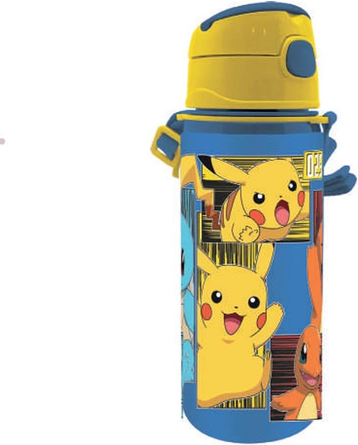 Pokémon - Aluminium Drinking Bottle with Click Closure (600 ml) - Kids Licensing Edition