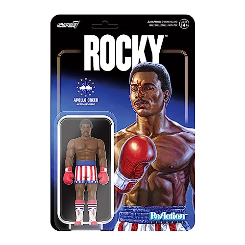 SUPER7 Rocky ReAction Wave 2 - Apollo Creed Action Figure (RE-ROCKW02-ACB-01)