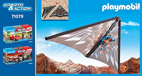 Playmobil 71079 Sports Hang Glider Starter Pack - Action Figure Playset for Ages 4+