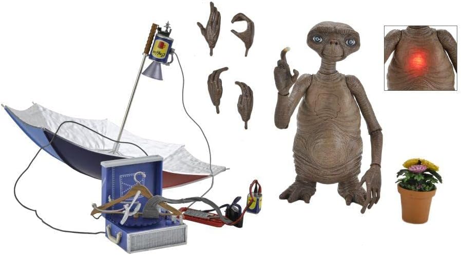 NECA E.T. The Extra-Terrestrial 40th Anniversary - E.T. Ultimate 7" Action Figure with LED (55079)