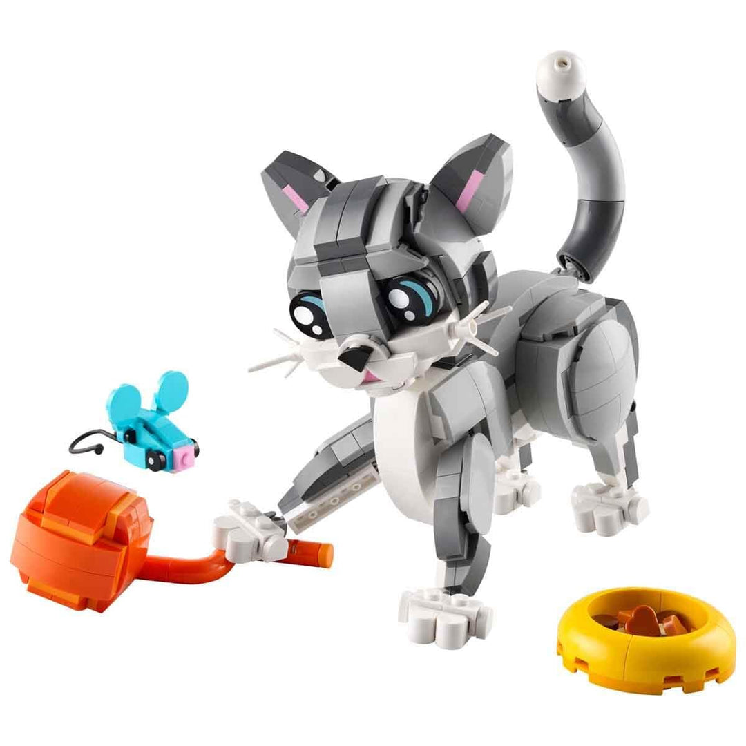 LEGO Creator 3in1 Playful Cat Toy - Buildable Cat, Dog & Pigeon Models for Ages 8+