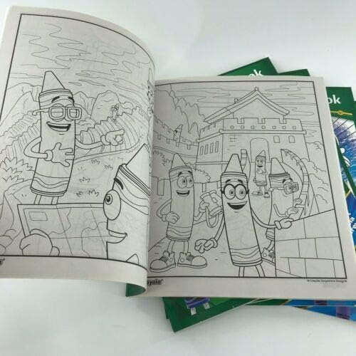 64 Page Colouring Book with Crayola Characters