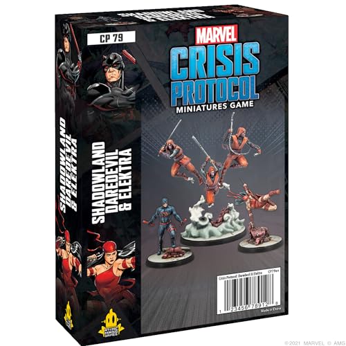 Atomic Mass Games Marvel Crisis Protocol Shadowland Daredevil & Elektra Miniatures Set