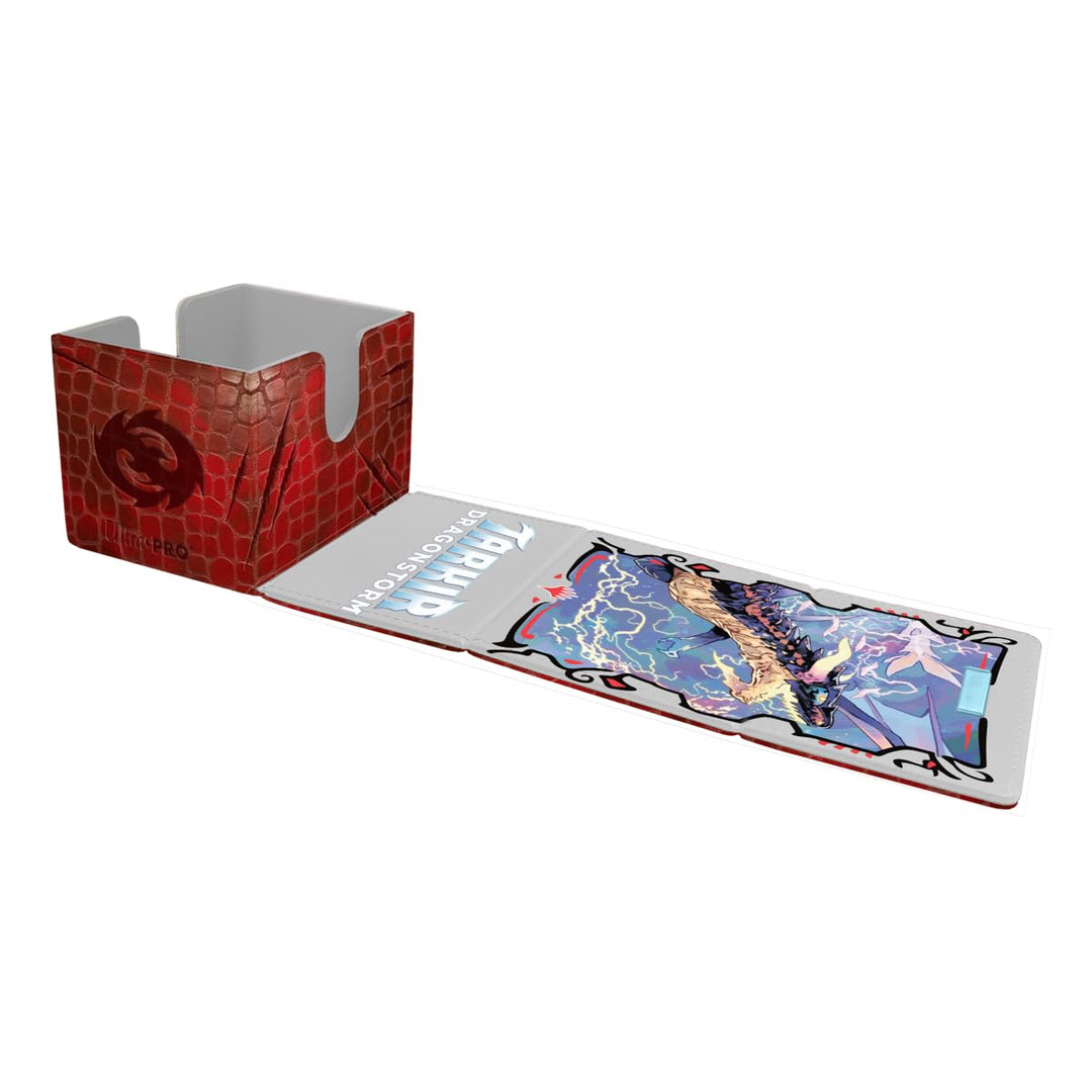 Ultra Pro Magic: The Gathering Tarkir Dragonstorm Deck Box - Premium Leatherette Storage for 100 Cards