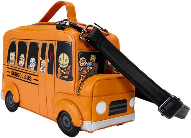 Loungefly Trick 'r Treat School Bus Figural Crossbody Bag (Multi)