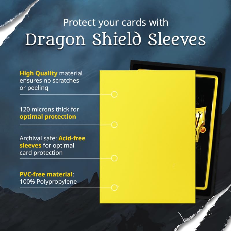 Dragon Shield Matte Ivory Standard Size Sleeves (ART11017) – 100-Pack