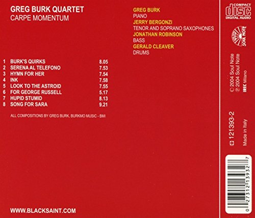 Greg Burk - Carpe Momentum [Audio CD]