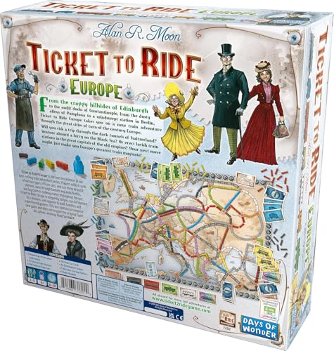 Days of Wonder Ticket to Ride Europe Board Game