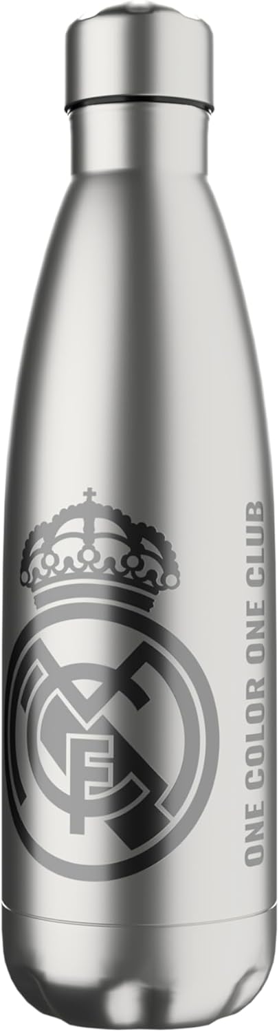 CYP Brands - Real Madrid Stainless Steel Water Bottle, Airtight, 750ml