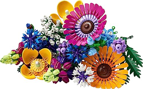 LEGO Icons Wildflower Bouquet 10313 - Adult Building Set with 8 Flower Species