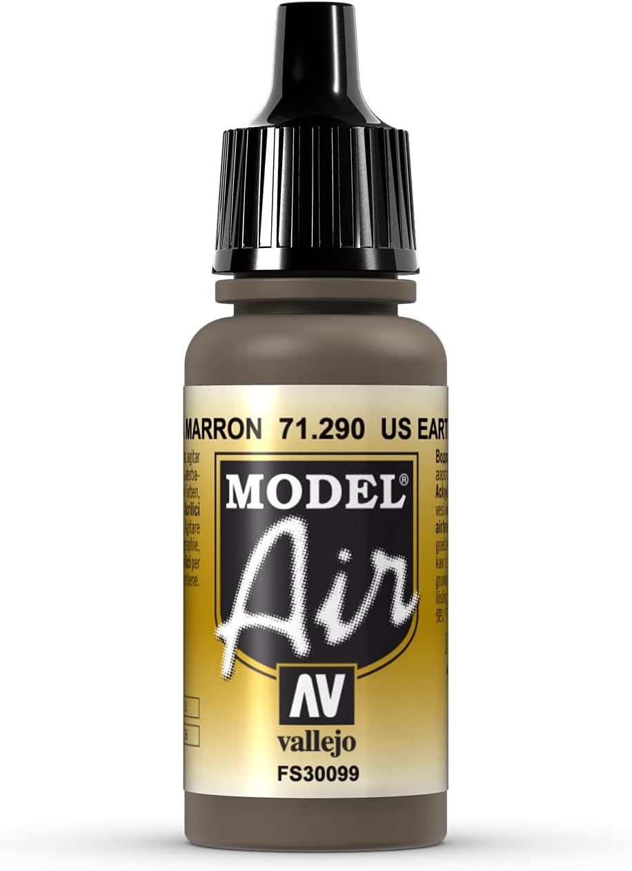 AV Vallejo Model Air Acrylic Paint - Us Earth Brown (17ml)