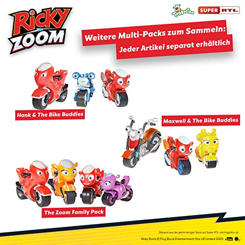 Ricky Zoom The Zoom Family Pack - 4-Pack Motorbike Playset for Kids Ages 3 and Up