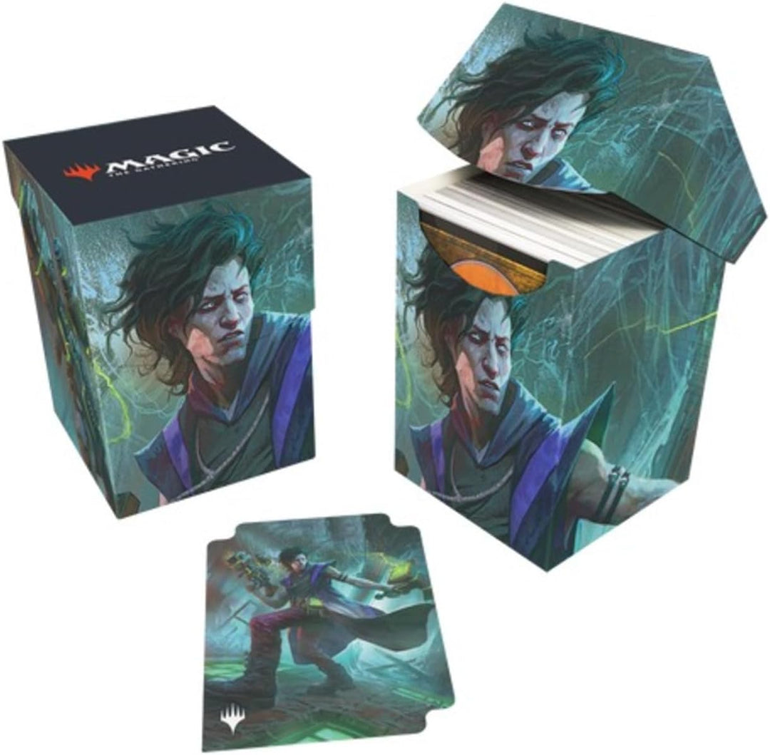 Ultra Pro Magic: The Gathering Trading Cards - Duskmourn 100+ Deck Box Commander Winter, Cynical Opportunist (240822)