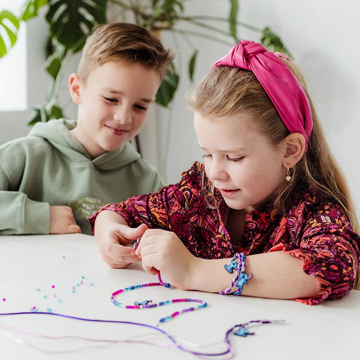 Totum Stitch Disney Charm Bracelet - DIY Glass Bead Bracelet Set for Kids
