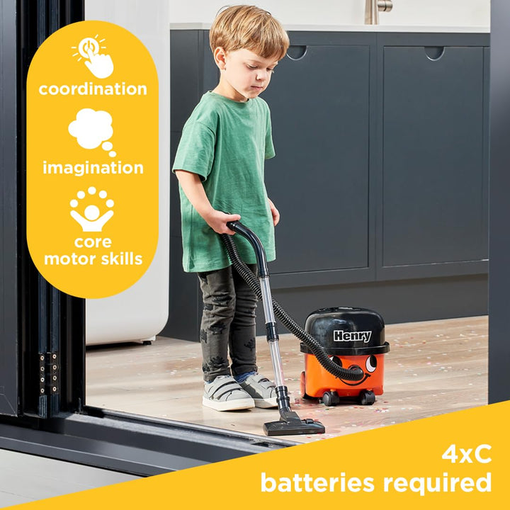 Casdon Henry Vacuum Cleaner Toy - Real Working Suction for Kids 3+