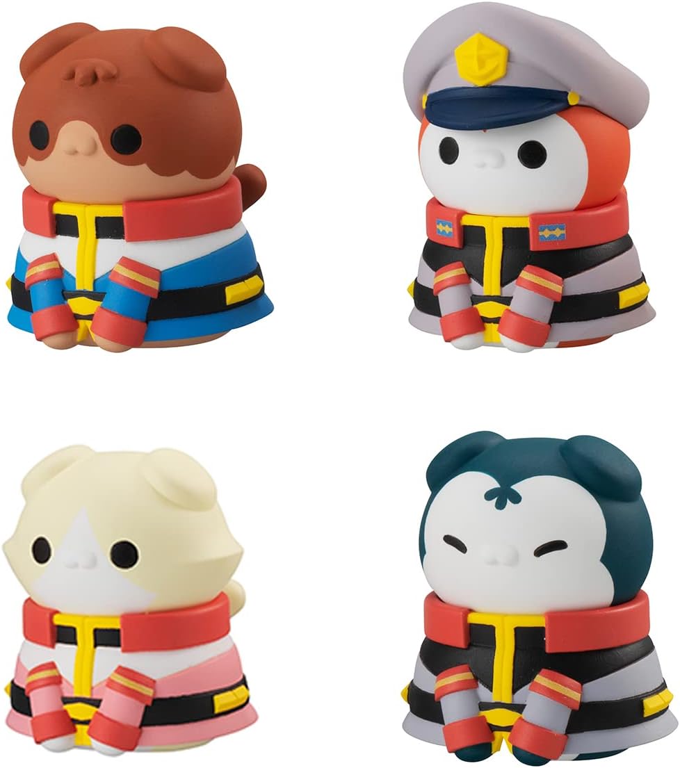 Mobile Suit Gundam Mega Cat Project trading figures Nyandam We are the Earth Federation Force Special Set 3 cm