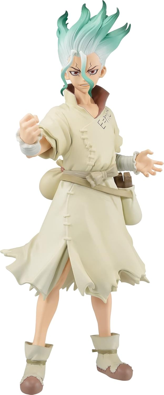 Banpresto DR. STONE - Senku Ishigami Figure (18cm) - Stone World Anime Collectible