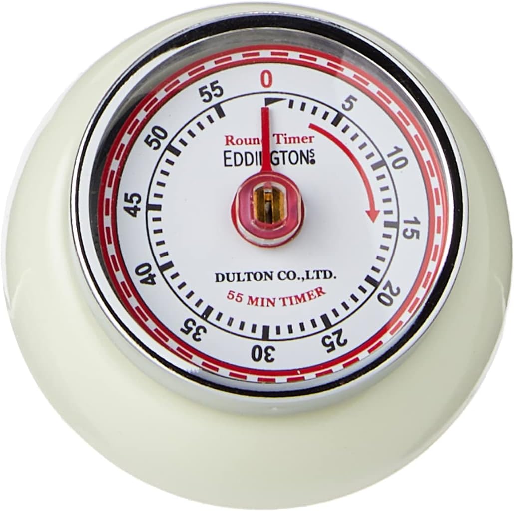 Eddingtons 850092 Magnetic Retro Timer, Ivory