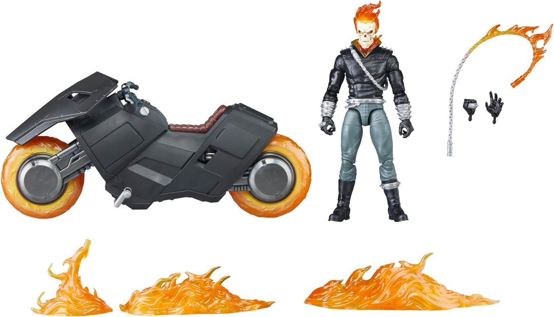 Hasbro Marvel Legends Series Ghost Rider - Danny Ketch Action Figure with Hell Cycle Motorcycle (F1234)