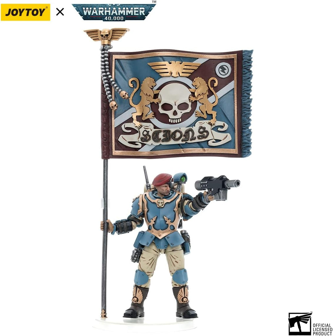 Bloomage Joytoy WH 40K Astra Militarum Tempestus Sci Com Banner Bearer Costume - 15+ (JT5130)