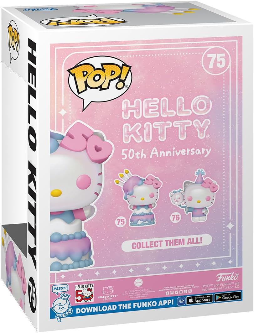 Funko Pop! Sanrio: Hello Kitty 50th Anniversary - Hello Kitty In Cake Vinyl Figure (76089)