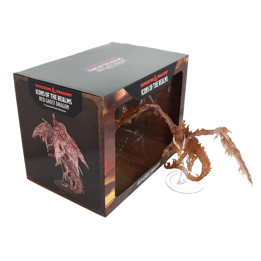 WizKids Dungeons & Dragons Icons of the Realms: Red Ghost Dragon Miniature (Huge Size)