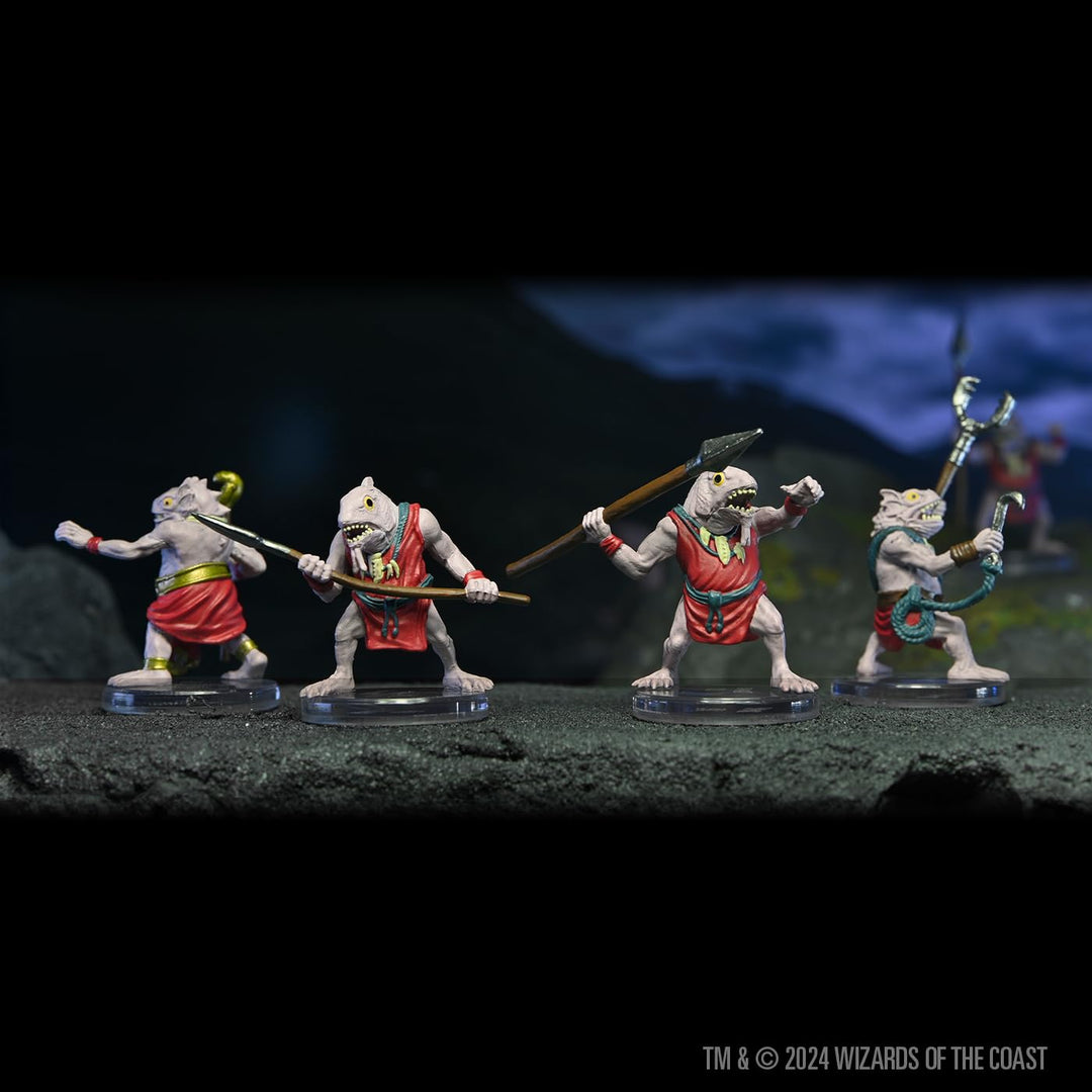 WizKids D&D Icons of the Realms: Kuo-Toa Warband Miniatures Set (5 Count)