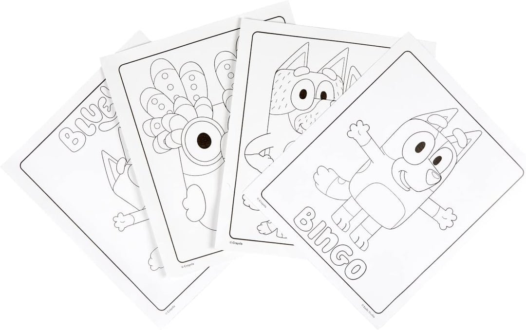 CRAYOLA - Bluey Colouring Mess-Free Book with 5 Markers