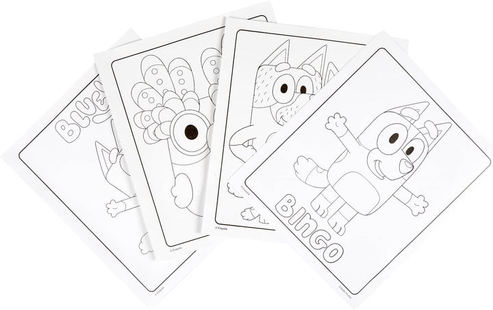 CRAYOLA - Bluey Colouring Mess-Free Book with 5 Markers