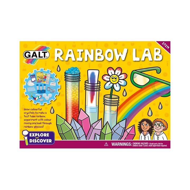 Galt Toys Rainbow Lab Science Kit - STEM Experiments for Kids Ages 5-10