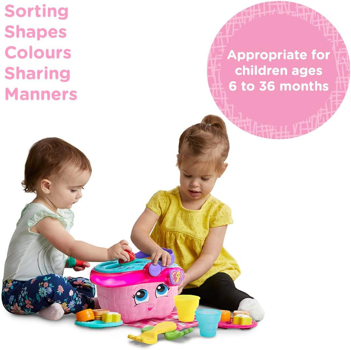 LeapFrog Shapes & Sharing Picnic Basket - Interactive Educational Toy for Ages 6-36 Months