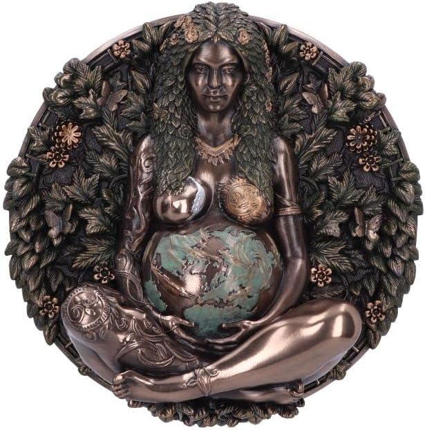 Nemesis Now Mother Earth Wall Plaque, Bronze, 15cm (B6353X3)