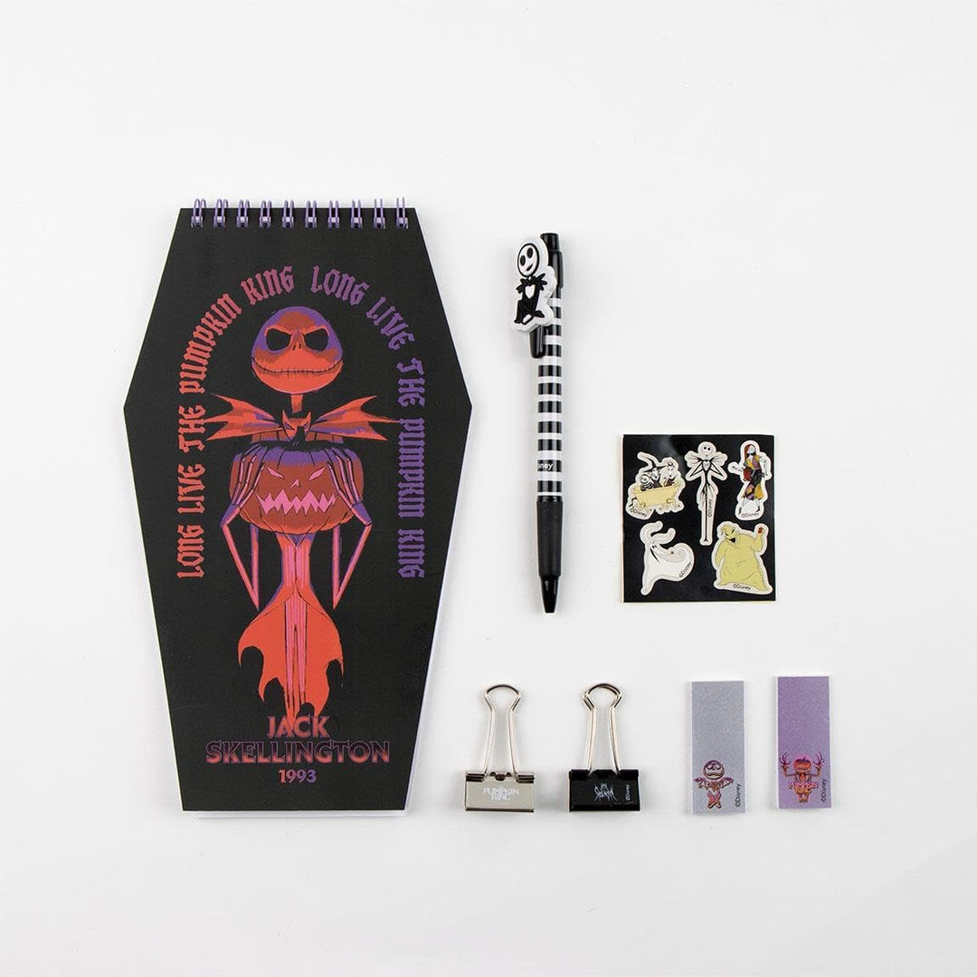 CERDÉ LIFE’S LITTLE MOMENTS Nightmare Before Christmas Stationery Set - Includes Notebook, Sticky Notes, and Writing Pads