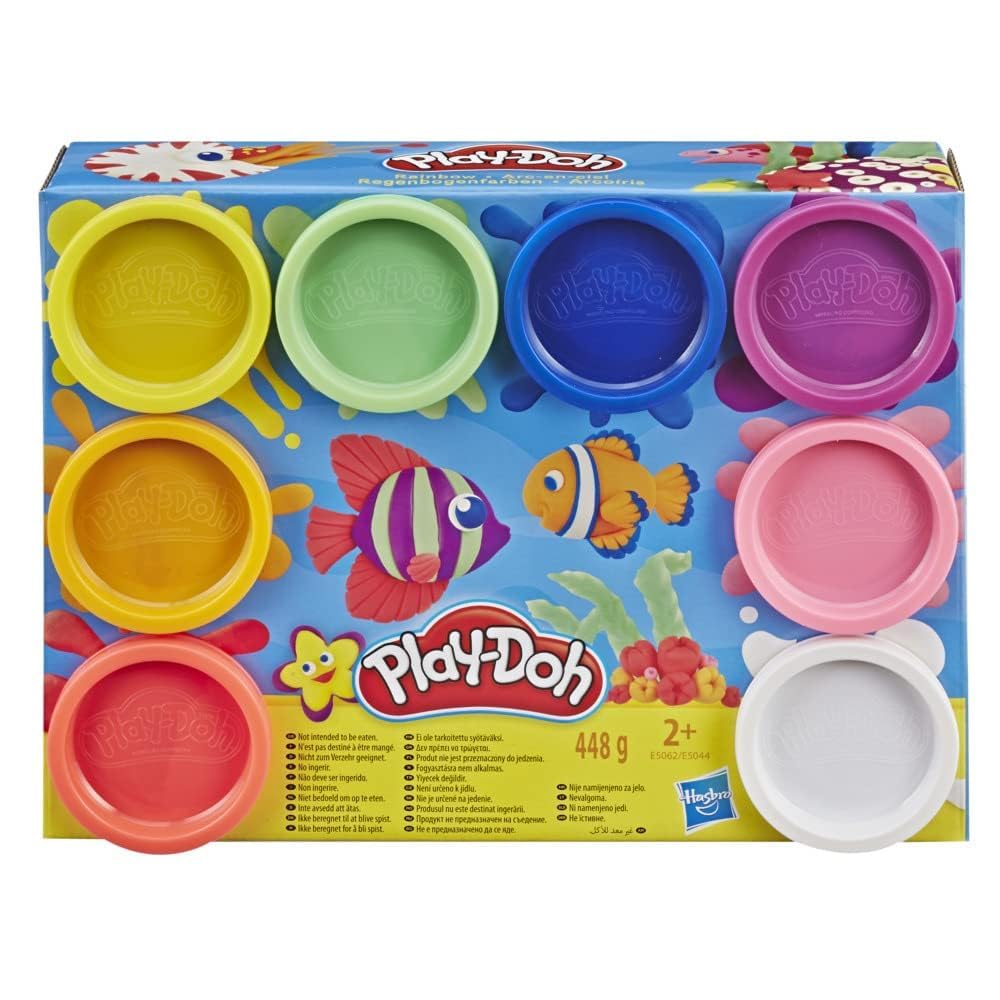 Play-Doh 8-Pack Rainbow Non-Toxic Modeling Compound with 8 Colors