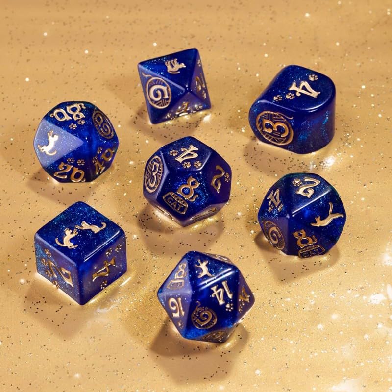 Q WORKSHOP Cats Meowster Modern Dice Set (QWOCAT04)