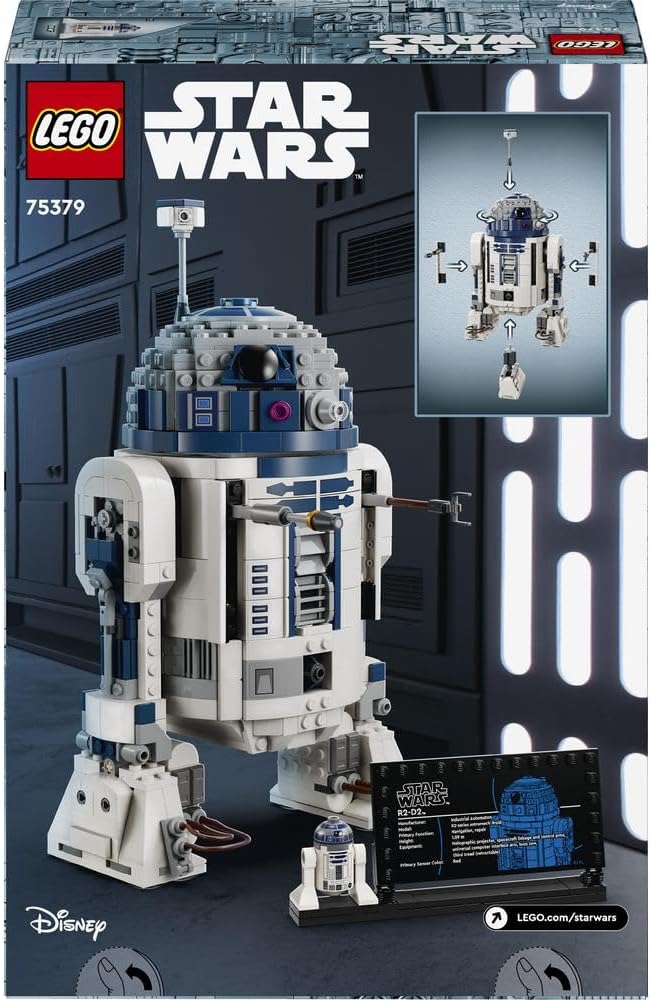 LEGO Star Wars R2-D2 Building Set - 1050-Piece Model with Minifigures for Ages 10+