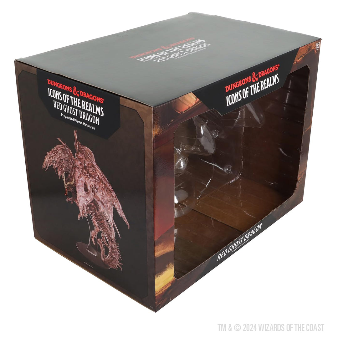 WizKids Dungeons & Dragons Icons of the Realms: Red Ghost Dragon Miniature (Huge Size)