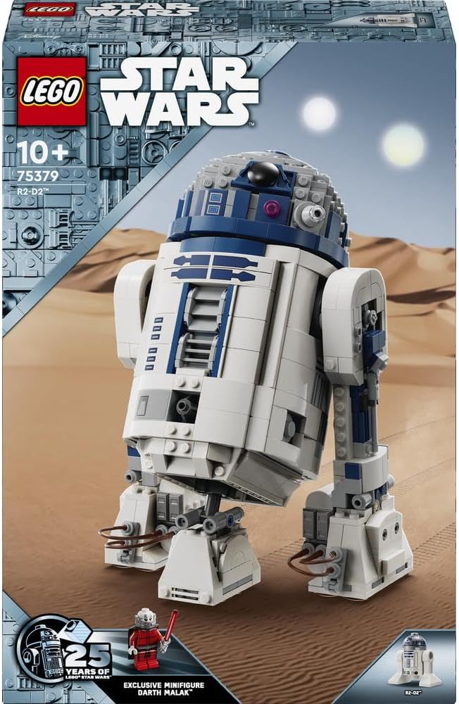 LEGO Star Wars R2-D2 Building Set - 1050-Piece Model with Minifigures for Ages 10+