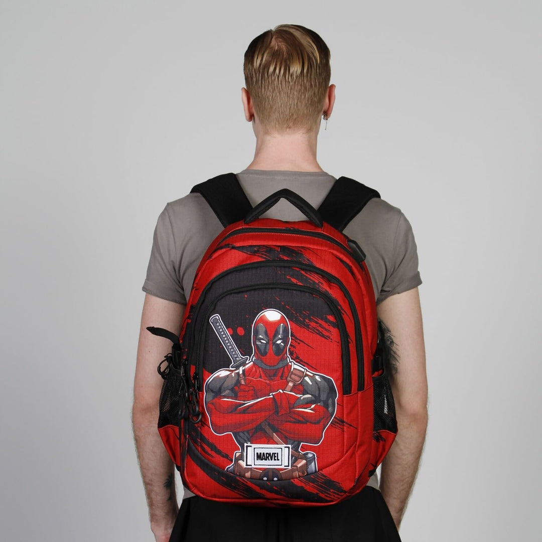 Marvel Deadpool Bad-Plus Casual Backpack (07284)