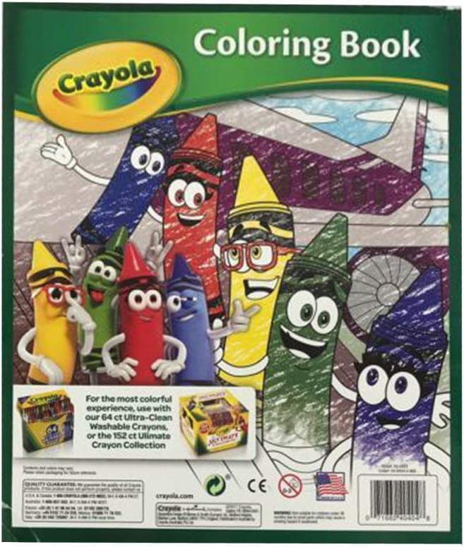 64 Page Colouring Book with Crayola Characters