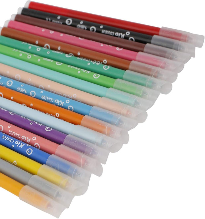 BIC Kids Kid Couleur Felt Tip Pens - Assorted Colors, 18-Pack Cardboard Wallet