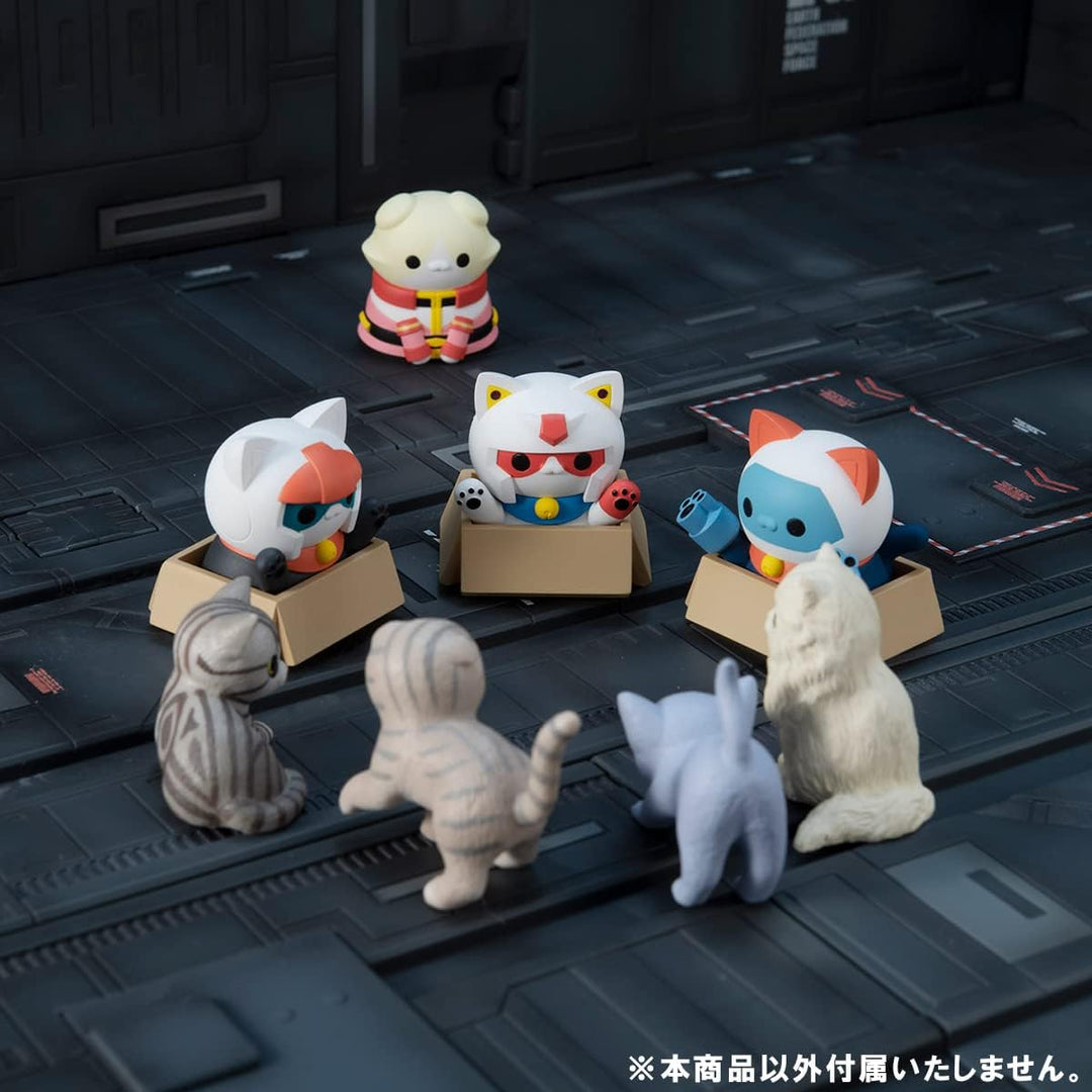 Mobile Suit Gundam Mega Cat Project trading figures Nyandam We are the Earth Federation Force Special Set 3 cm